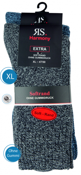 Baumwoll Socken Extra Weich | Jeans-Grau Baumwoll Socken Extra Weich | Jeans-Grau